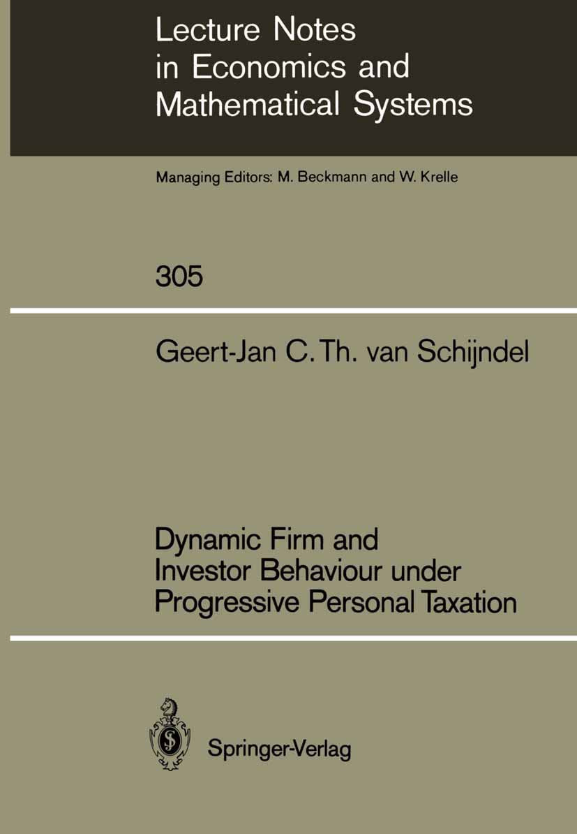 Lecture Notes in Economics and Mathematical Systems