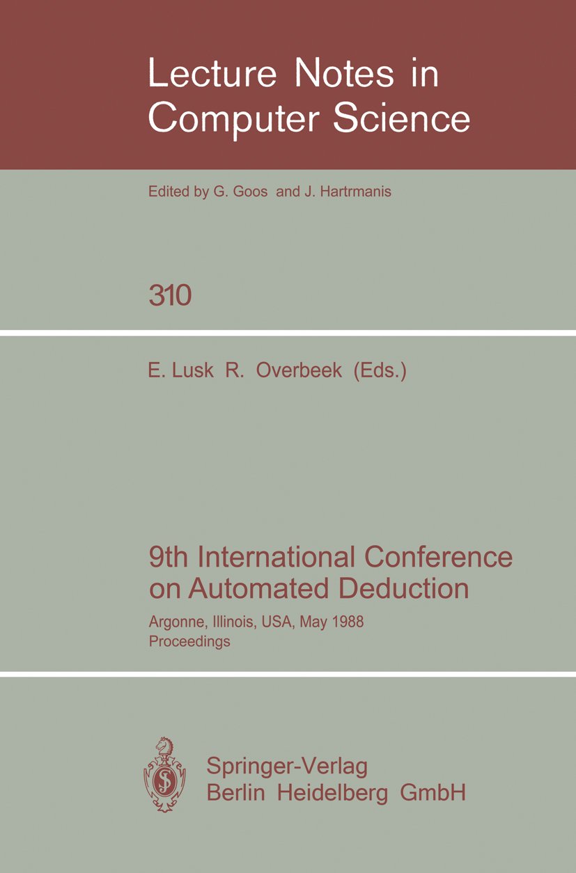 9th International Conference on Automated Deduction
