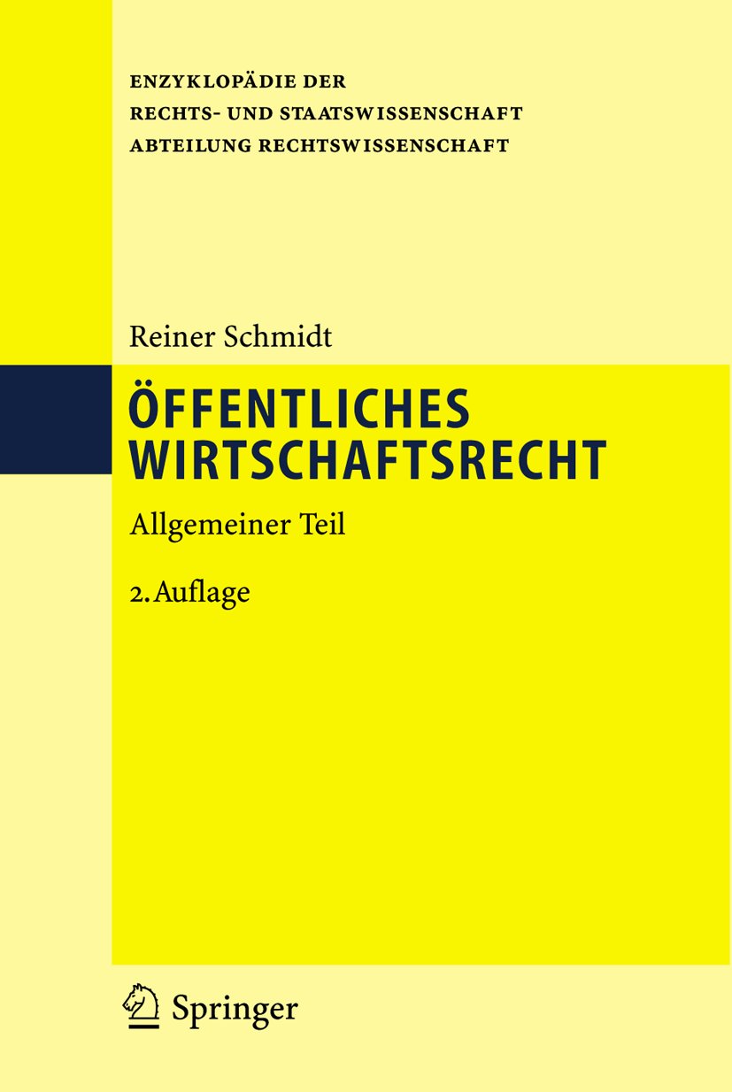 Enzyklopädie der Rechts- und Staatswissenschaft: Allgemeiner Teil