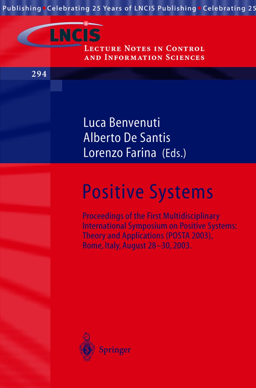 Positive Systems: Theory and Applications