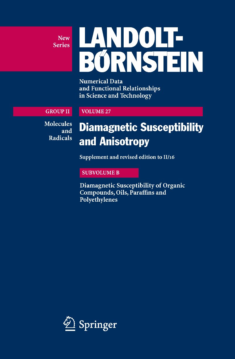 Landolt-Börnstein: Numerical Data and Functional Relationships in Science and Technology - New Series