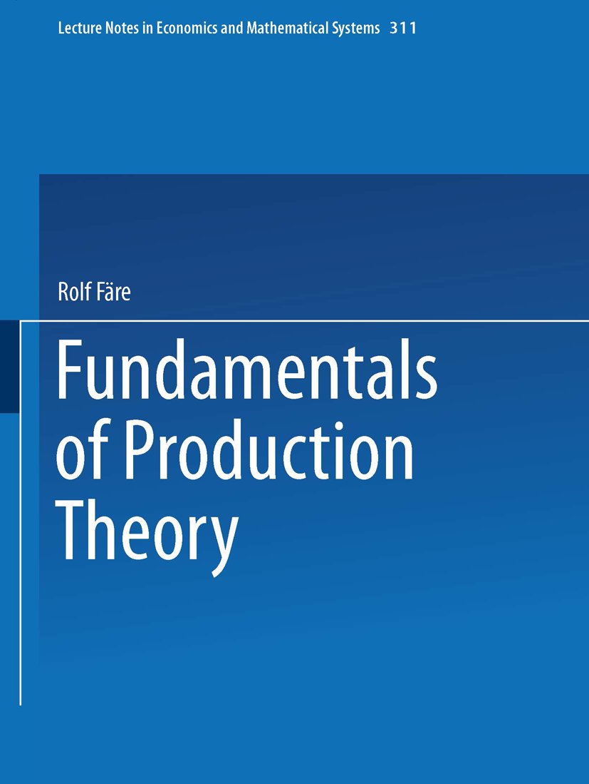 Lecture Notes in Economics and Mathematical Systems