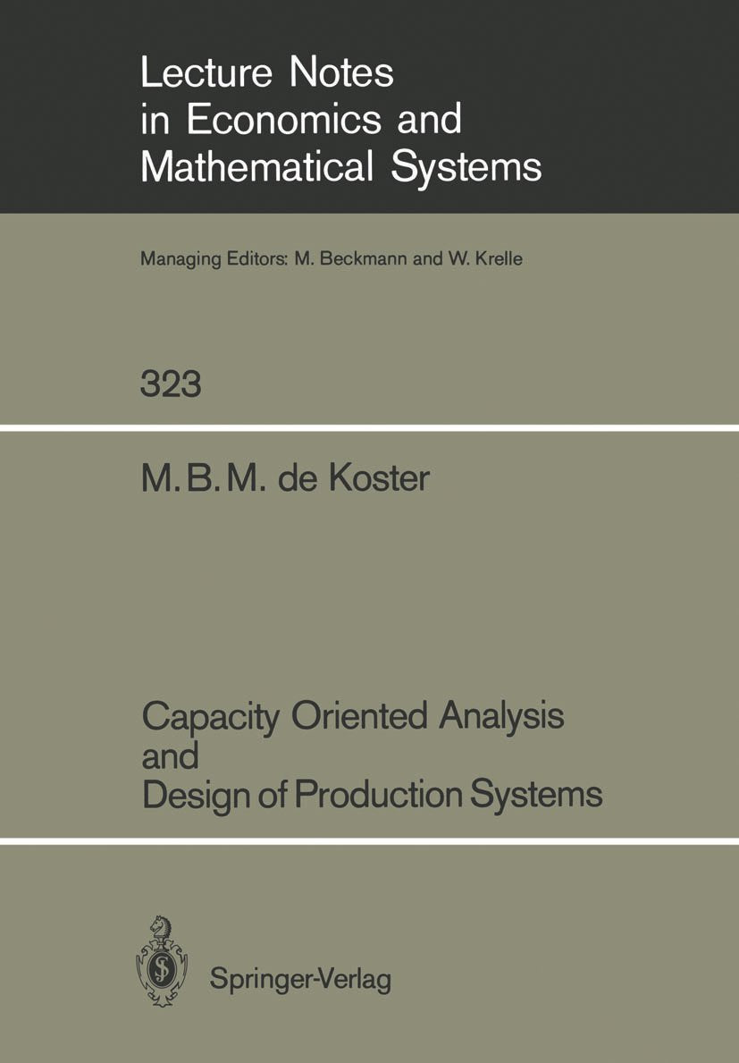 Lecture Notes in Economics and Mathematical Systems