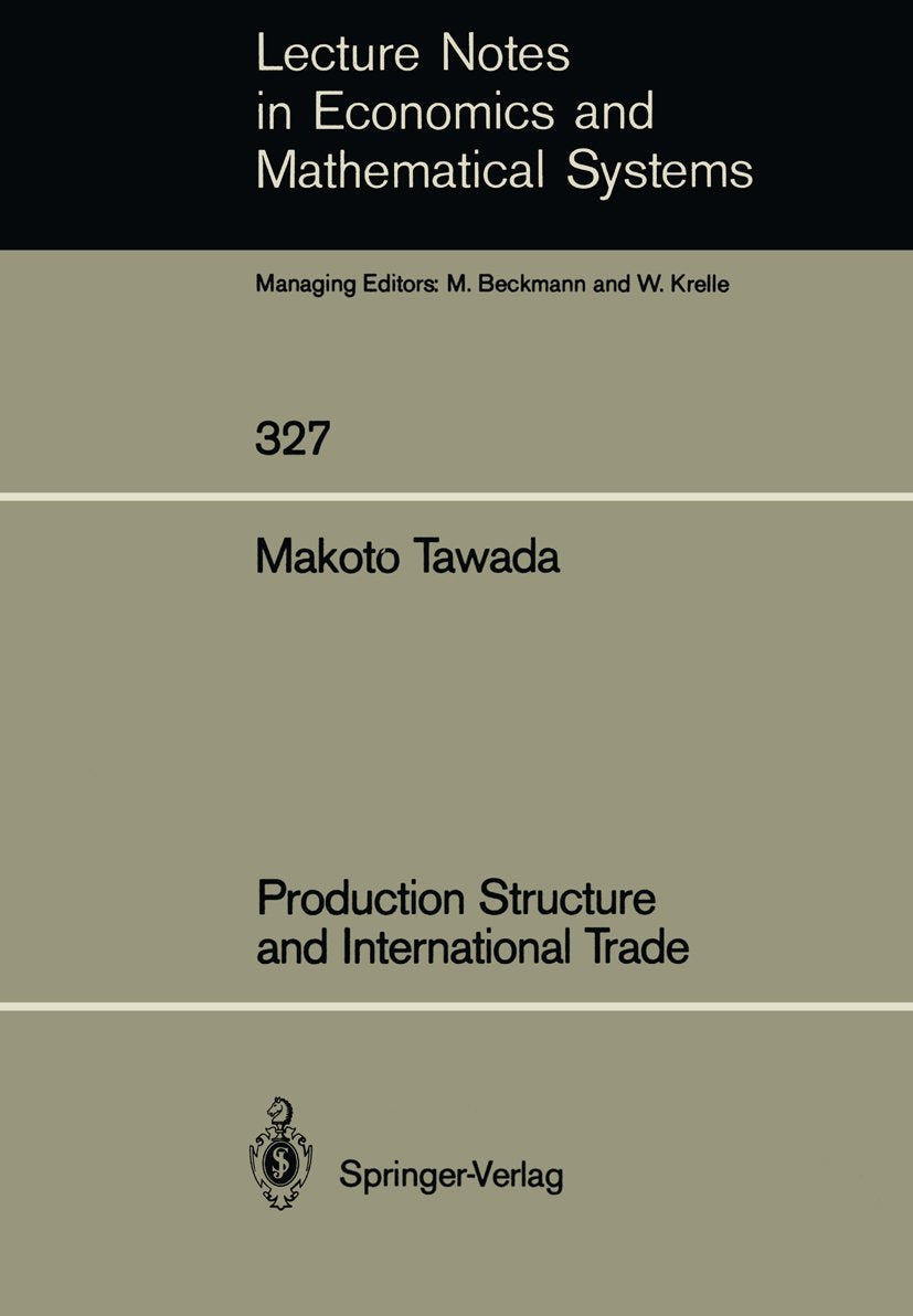 Lecture Notes in Economics and Mathematical Systems