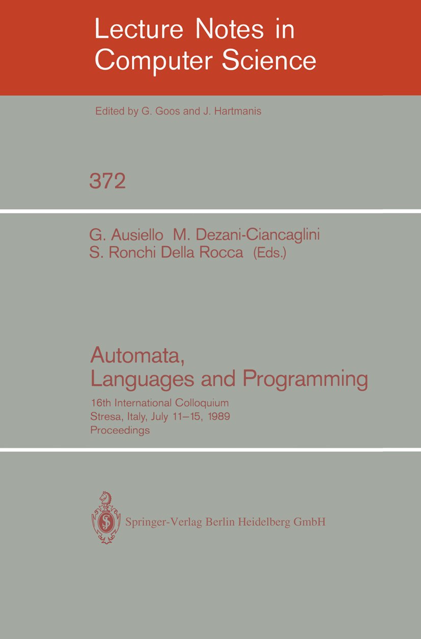 Lecture Notes in Computer Science