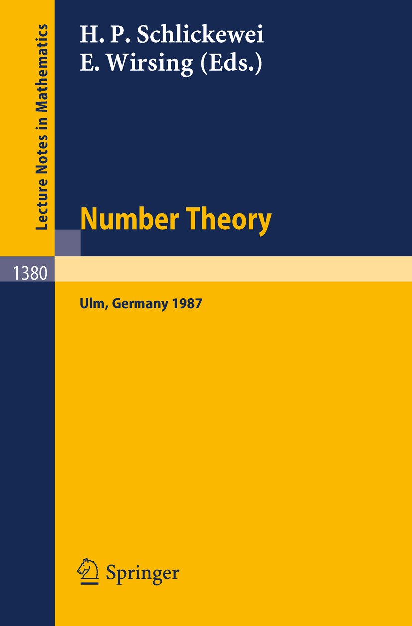 Lecture Notes in Mathematics