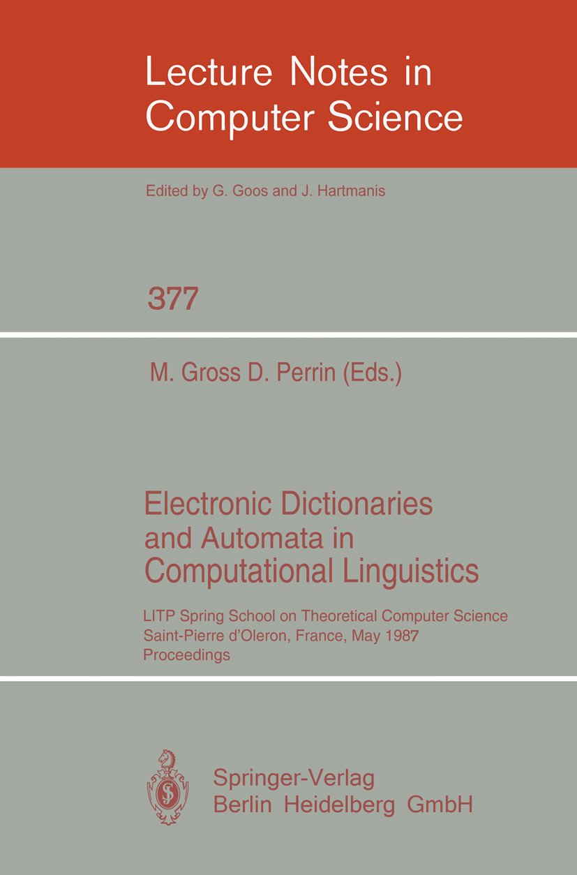 Electronic Dictionaries and Automata in Computational Linguistics
