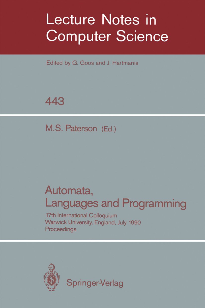 Lecture Notes in Computer Science