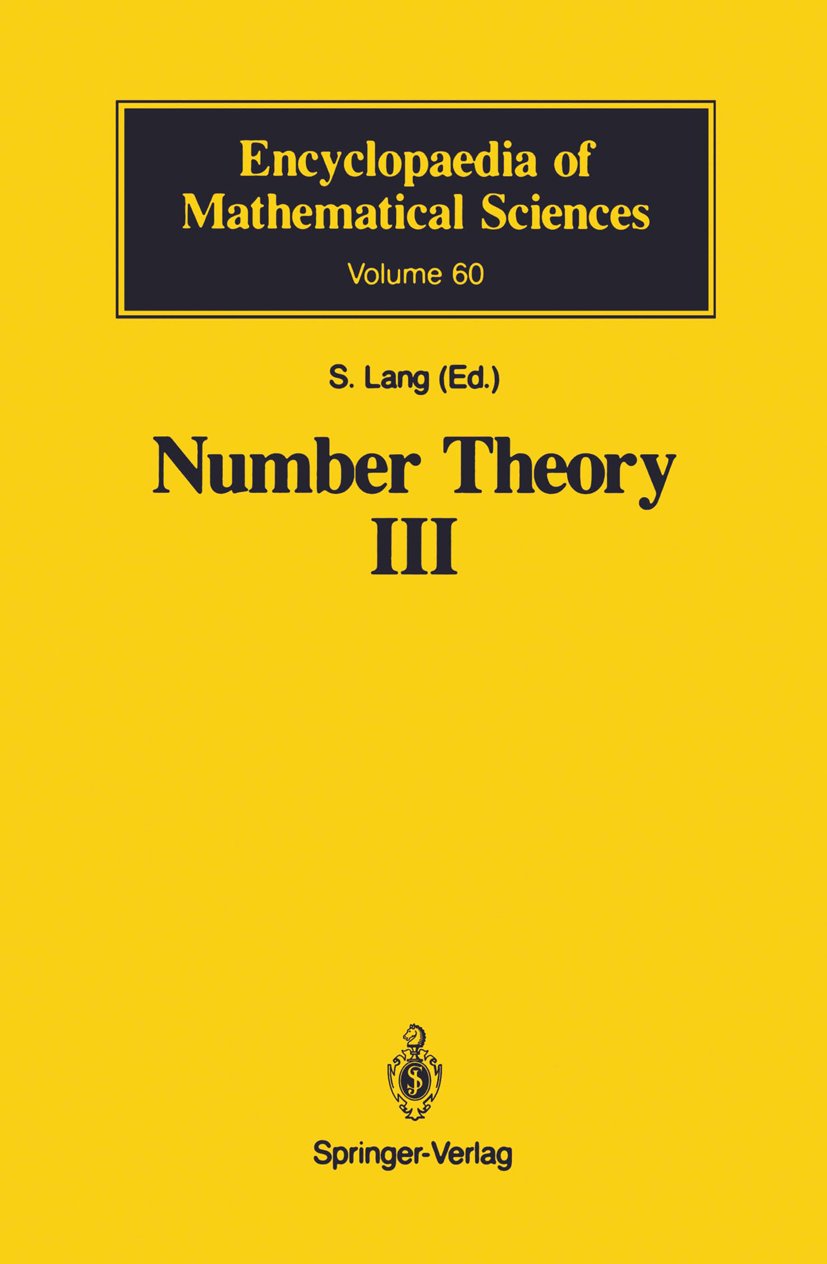 Encyclopaedia of Mathematical Sciences