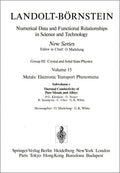 Landolt-Börnstein: Numerical Data and Functional Relationships in Science and Technology - New Series