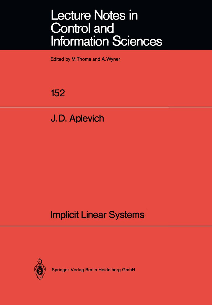 Lecture Notes in Control and Information Sciences