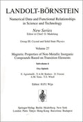 Landolt-Börnstein: Numerical Data and Functional Relationships in Science and Technology - New Series