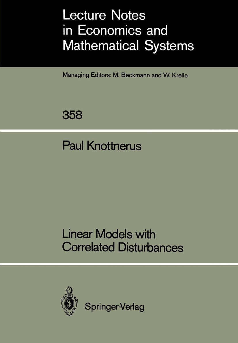 Lecture Notes in Economics and Mathematical Systems