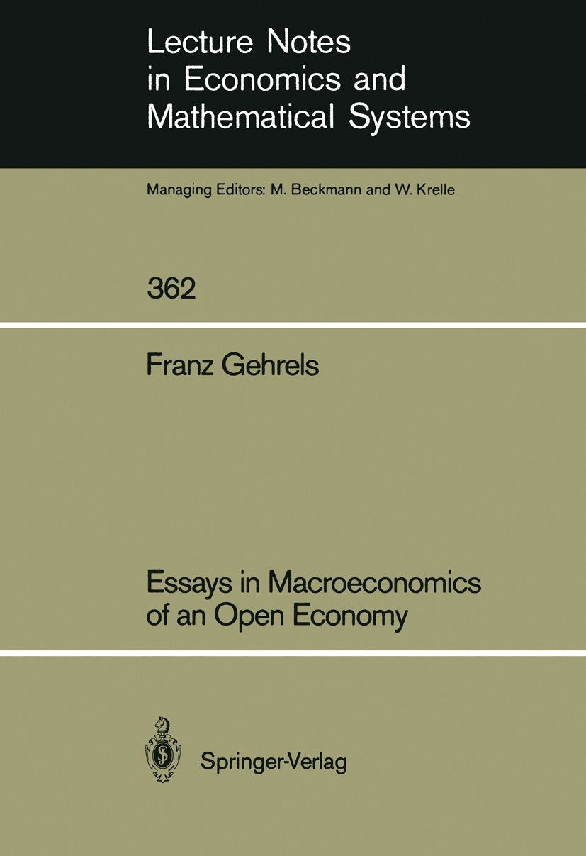 Lecture Notes in Economics and Mathematical Systems