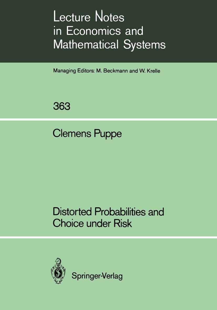Lecture Notes in Economics and Mathematical Systems