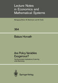 Lecture Notes in Economics and Mathematical Systems