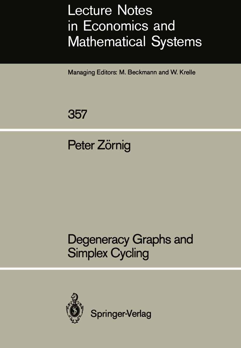 Lecture Notes in Economics and Mathematical Systems