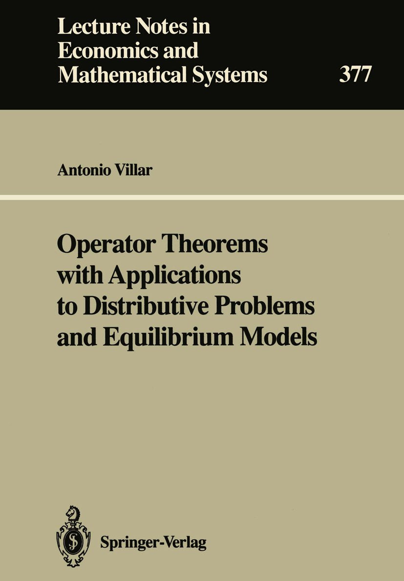 Lecture Notes in Economics and Mathematical Systems