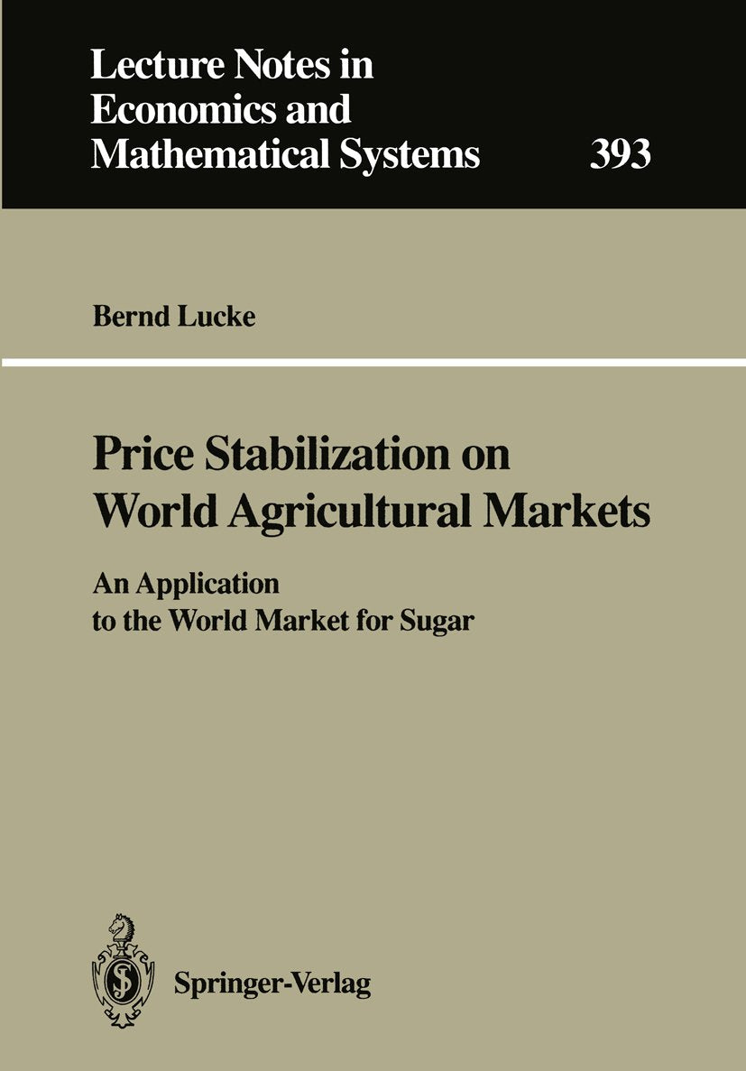 Lecture Notes in Economics and Mathematical Systems