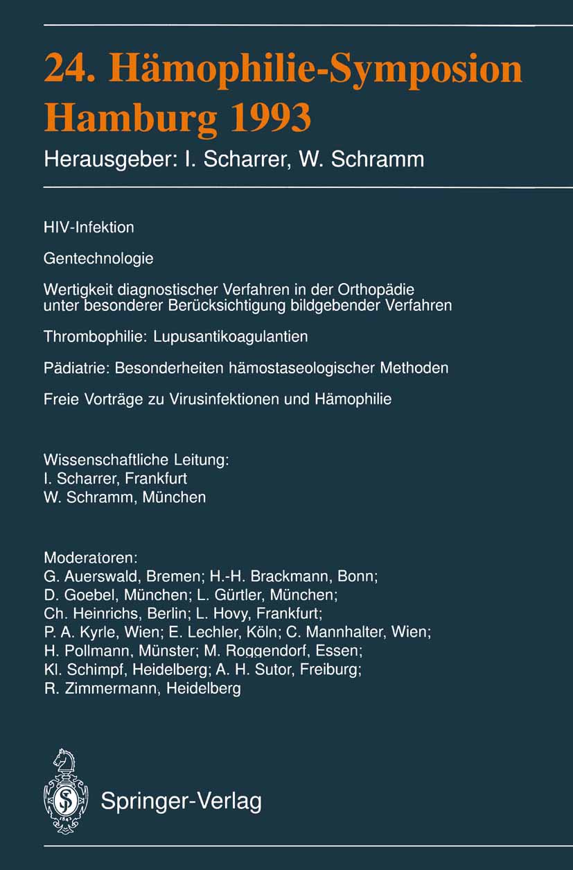 24. Hämophilie-Symposion