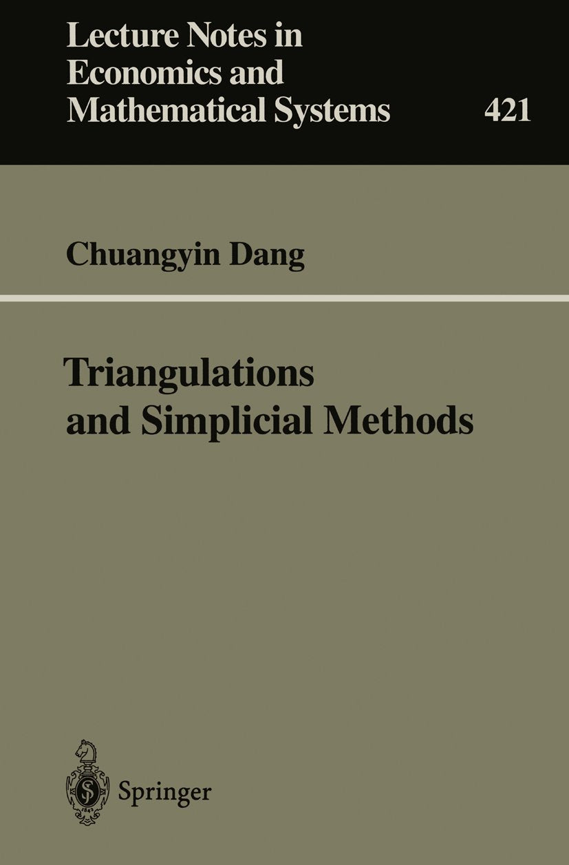 Lecture Notes in Economics and Mathematical Systems