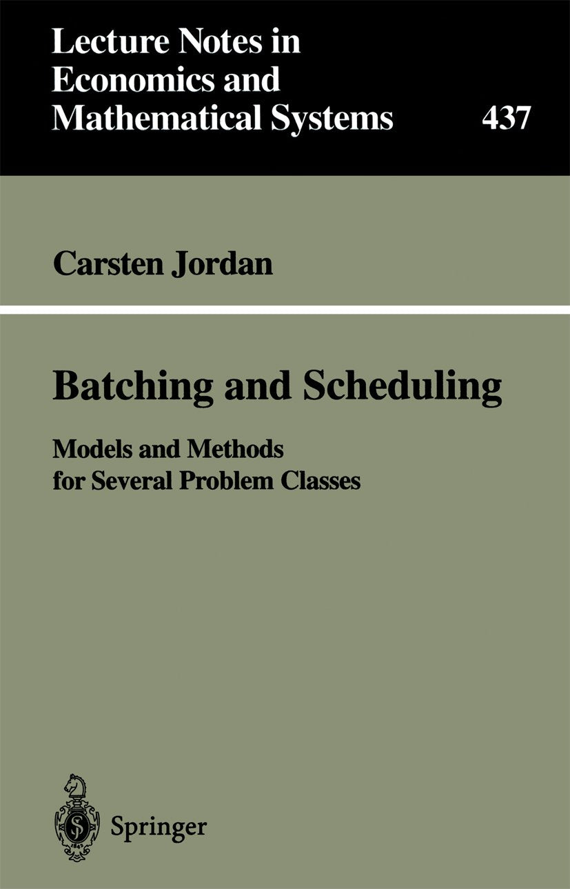 Lecture Notes in Economics and Mathematical Systems