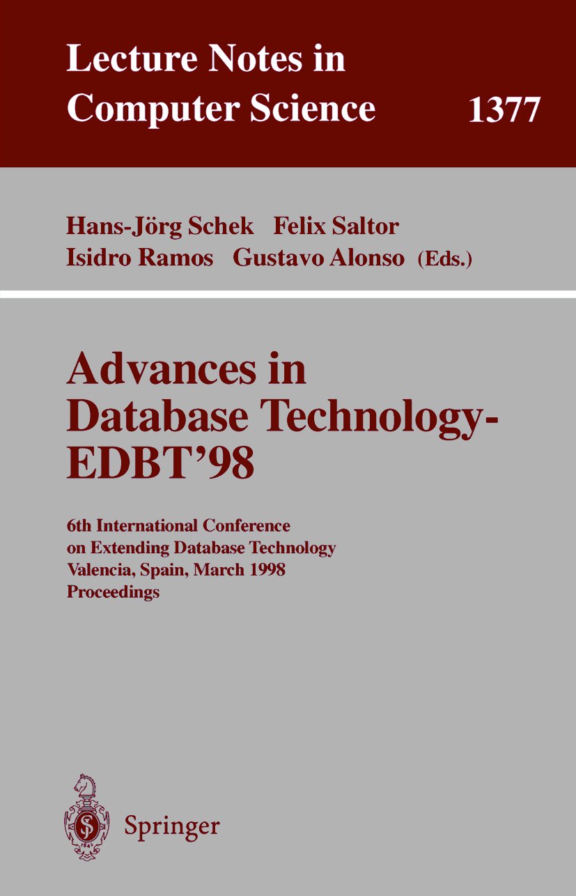 Advances in Database Technology - EDBT '98