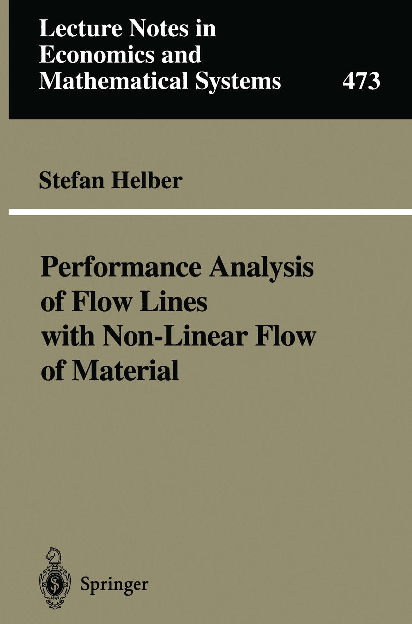 Lecture Notes in Economics and Mathematical Systems