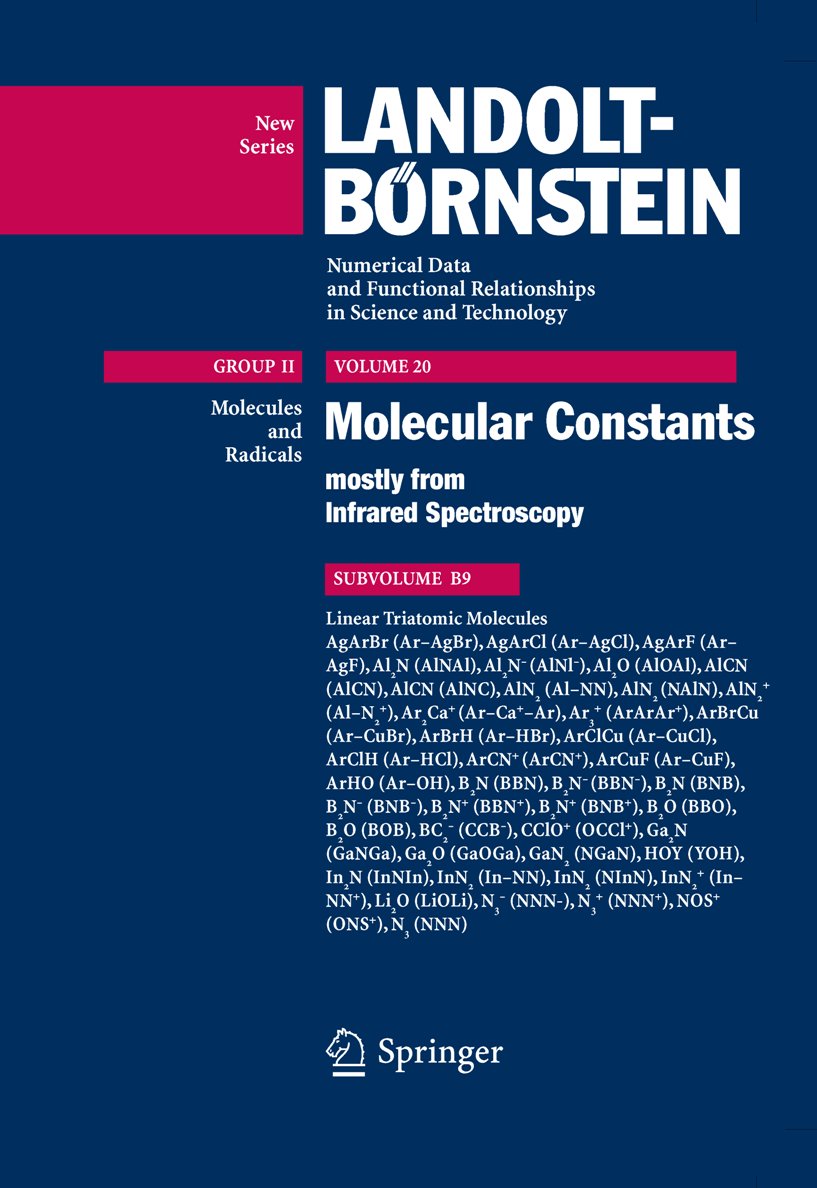 Landolt-Börnstein: Numerical Data and Functional Relationships in Science and Technology - New Series