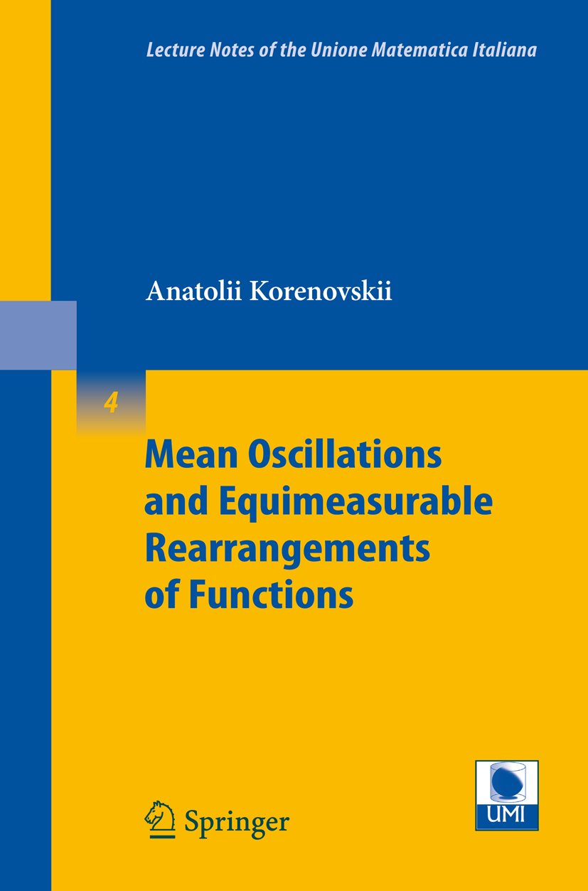 Lecture Notes of the Unione Matematica Italiana