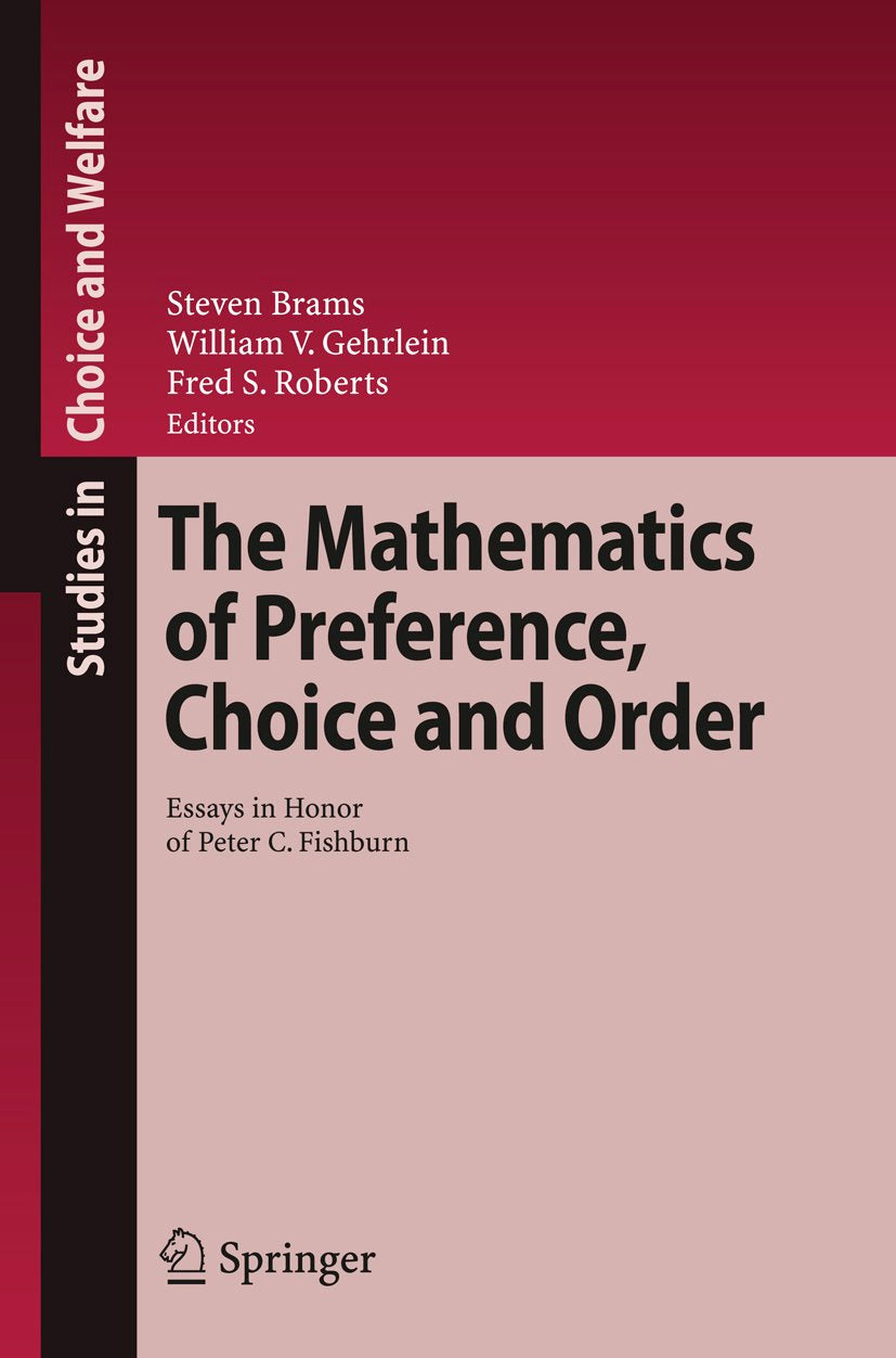 Studies in Choice and Welfare