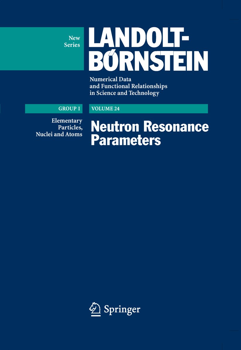 Landolt-Börnstein: Numerical Data and Functional Relationships in Science and Technology - New Series