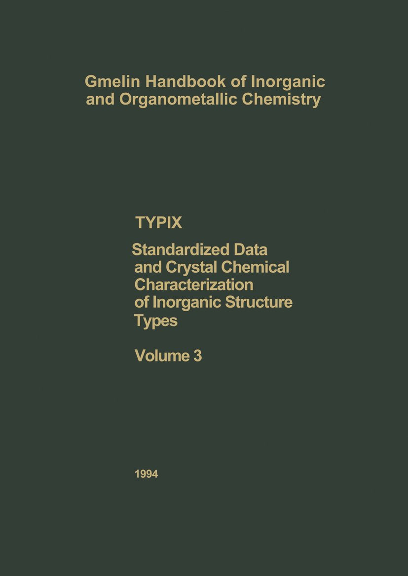 Gmelin Handbook of Inorganic and Organometallic Chemistry - 8th edition