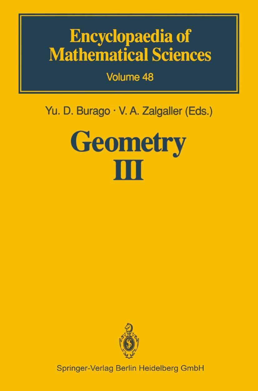 Encyclopaedia of Mathematical Sciences