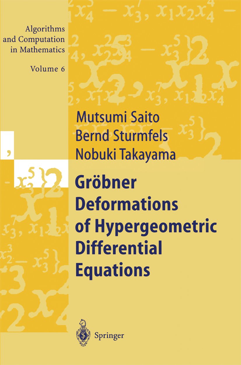 Algorithms and Computation in Mathematics