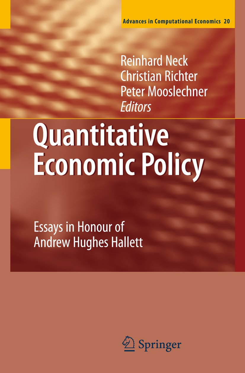 Advances in Computational Economics