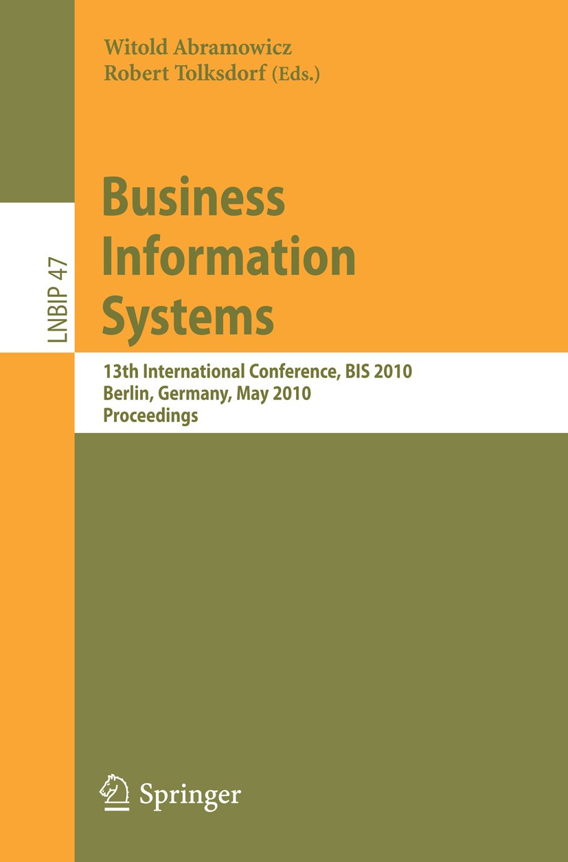 Lecture Notes in Business Information Processing