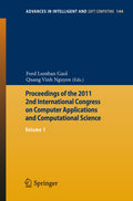 Advances in Intelligent and Soft Computing