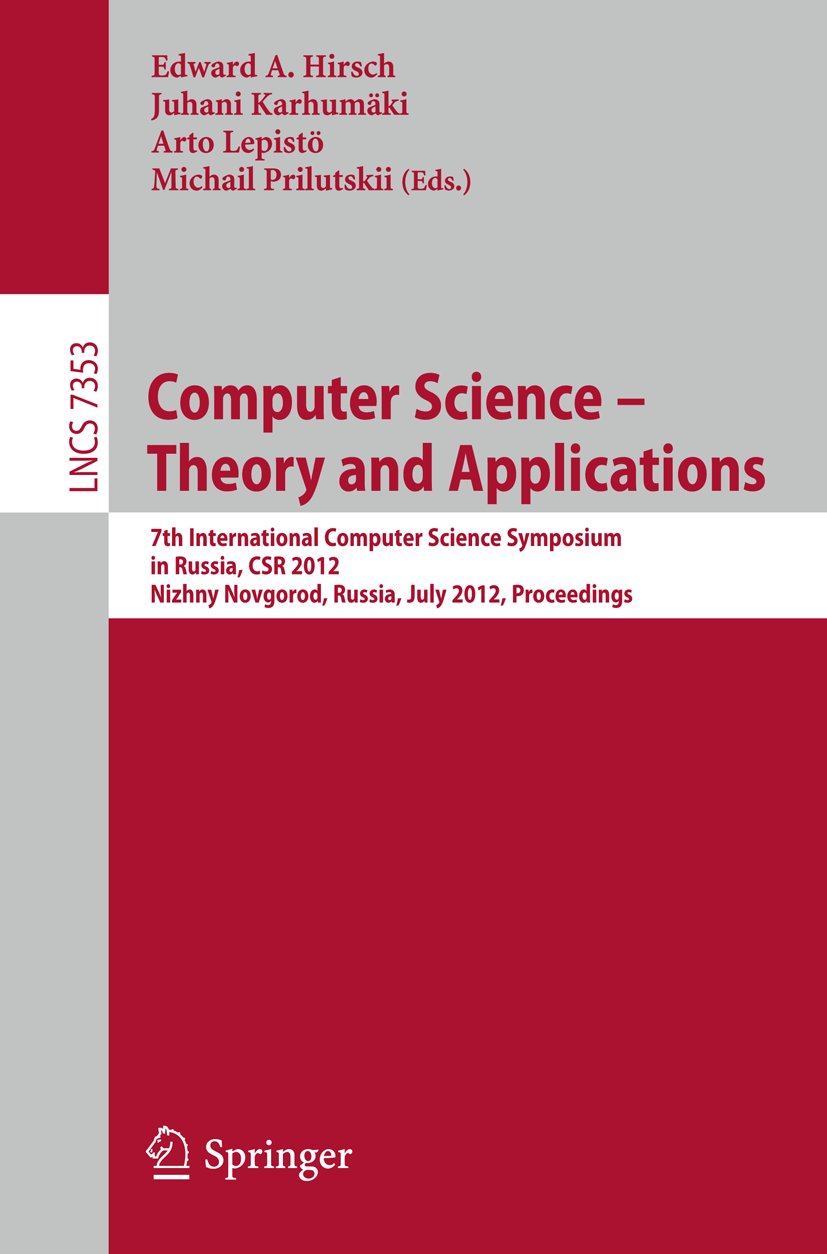 Lecture Notes in Computer Science