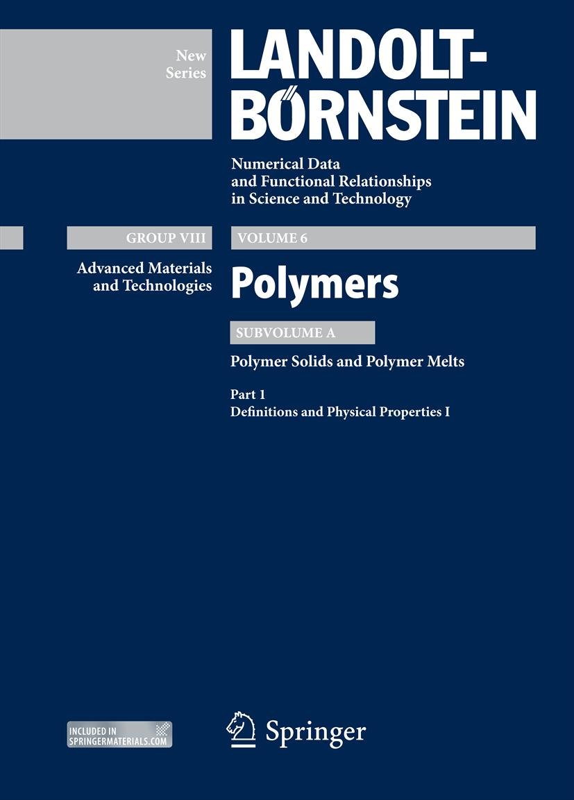 Landolt-Börnstein: Numerical Data and Functional Relationships in Science and Technology - New Series