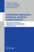 Coordination, Organizations, Instiutions, and Norms in Agent System VII