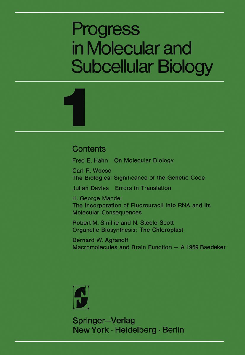 Progress in Molecular and Subcellular Biology