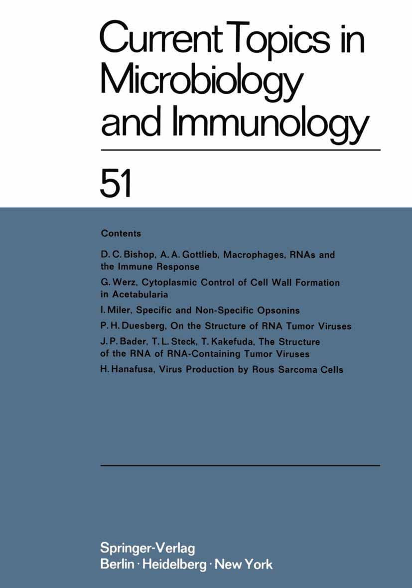 Current Topics in Microbiology and Immunology