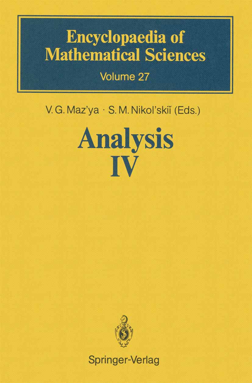 Encyclopaedia of Mathematical Sciences