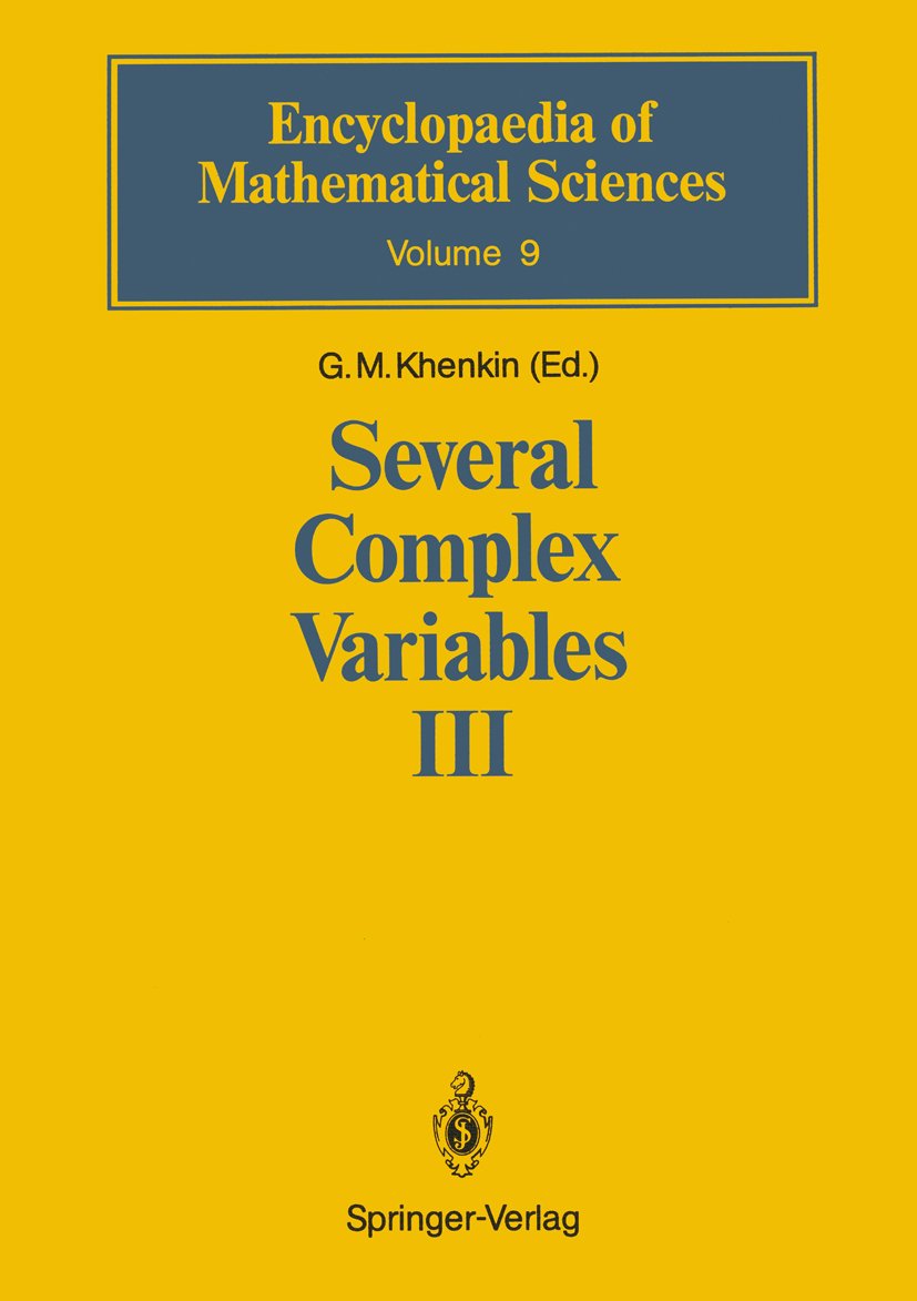 Encyclopaedia of Mathematical Sciences