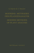 Moderne Methoden der Pflanzenanalyse / Modern Methods of Plant Analysis