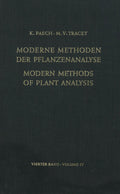 Modern Methods of Plant Analysis Moderne Methoden der Pflanzenanalyse