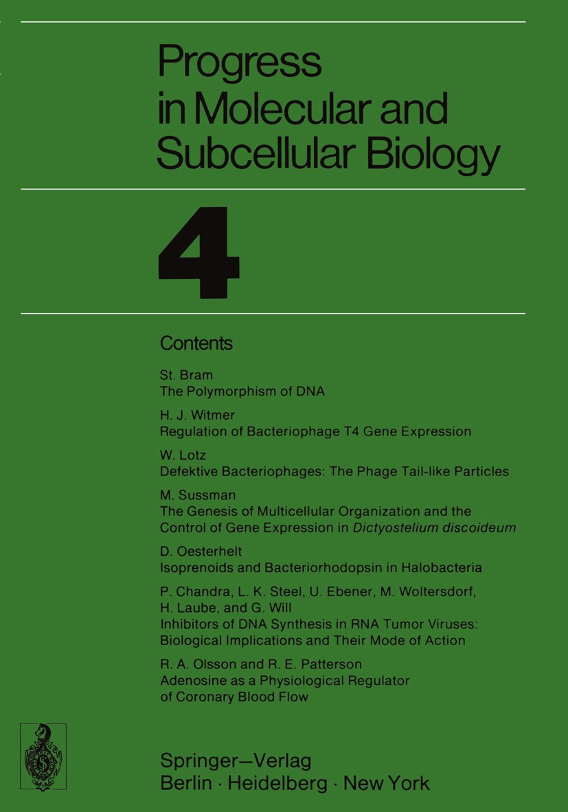 Progress in Molecular and Subcellular Biology