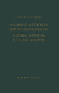 Modern Methods of Plant Analysis/Moderne Methoden der Pflanzenanalyse