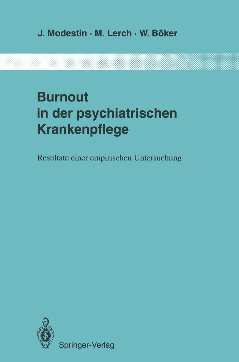 Burnout in der psychiatrischen Krankenpflege